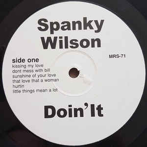 Spanky Wilson Doin It Rar